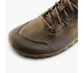 Photo montrant la large place pour les orteils des Tracker Leather Low Mens Vivobarefoot