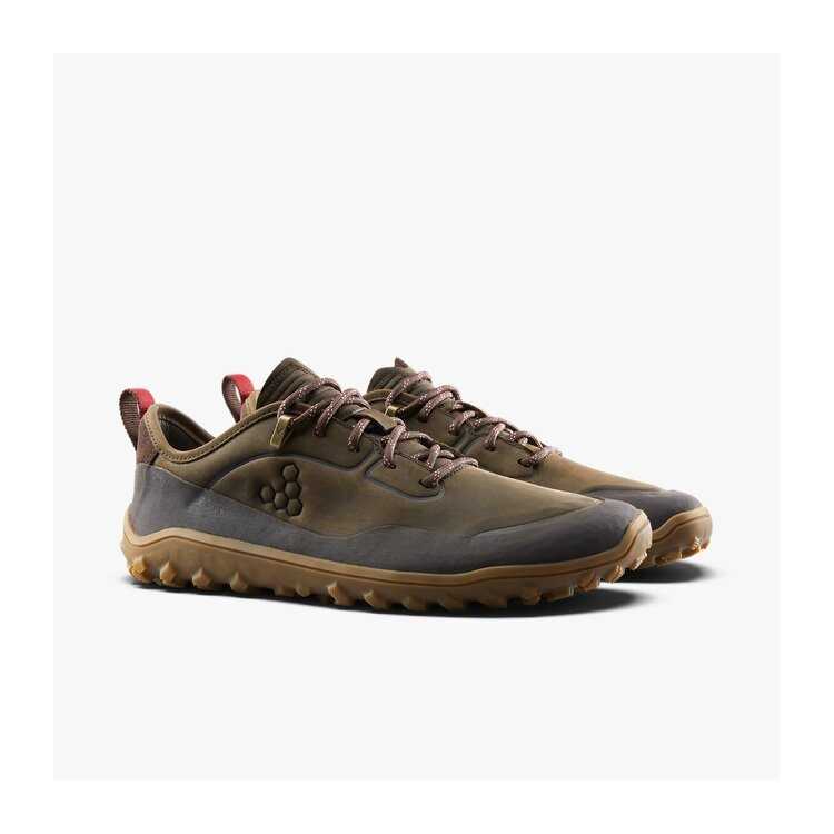 Chaussures minimalistes cuir de randonnée Tracker Leather Low Womens de Vivobarefoot